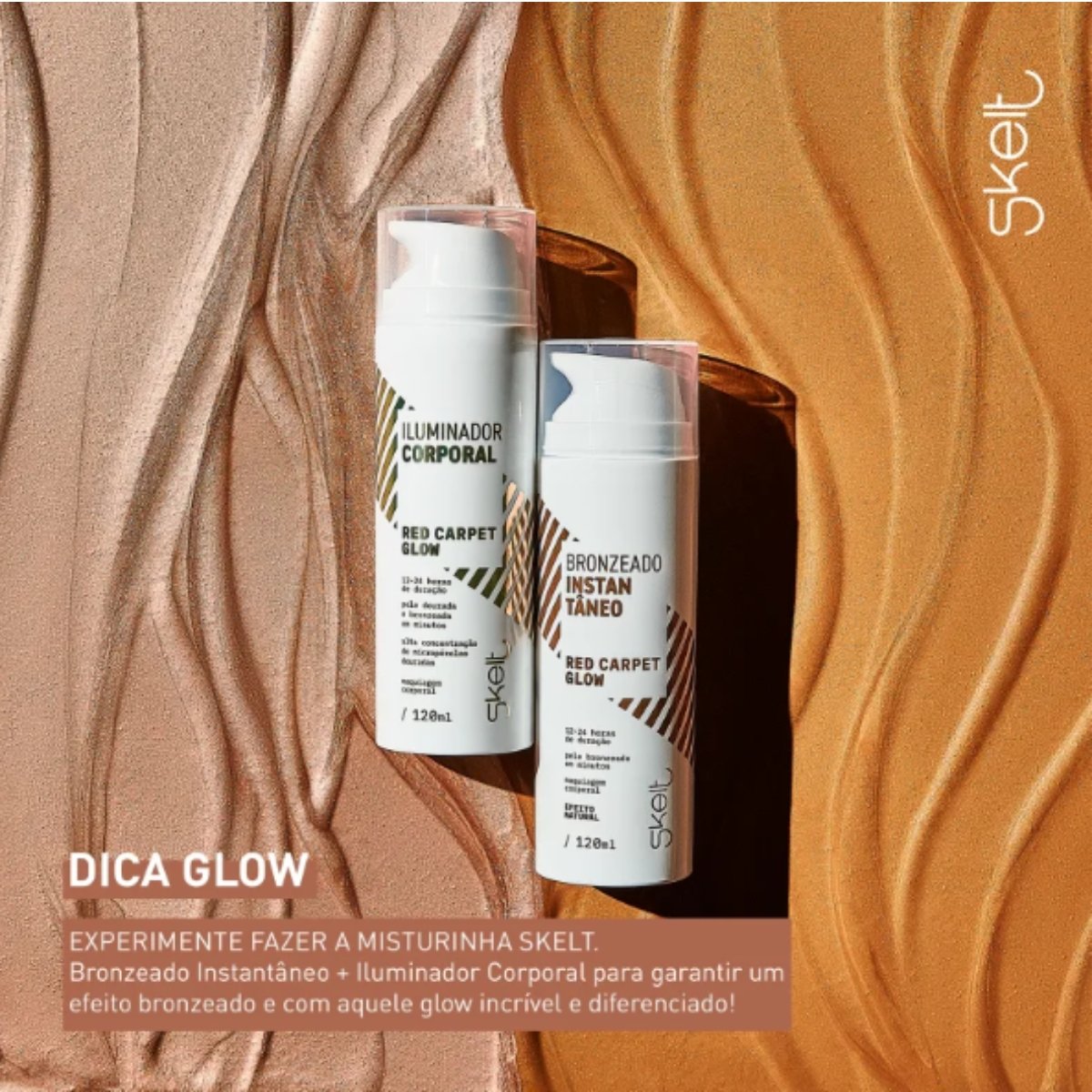 Autobronzeador Corporal Skelt Red Carpet Glow Bronzeado